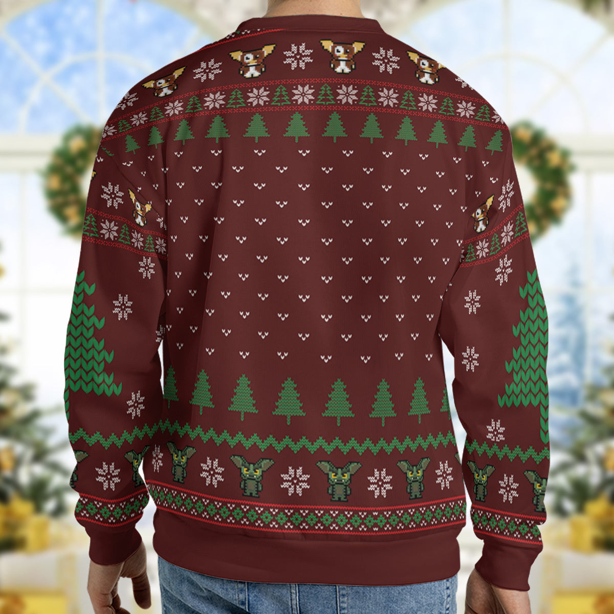 It's not Christmas until The Gremlins sings at your front door Ugly Christmas Sweatshirt