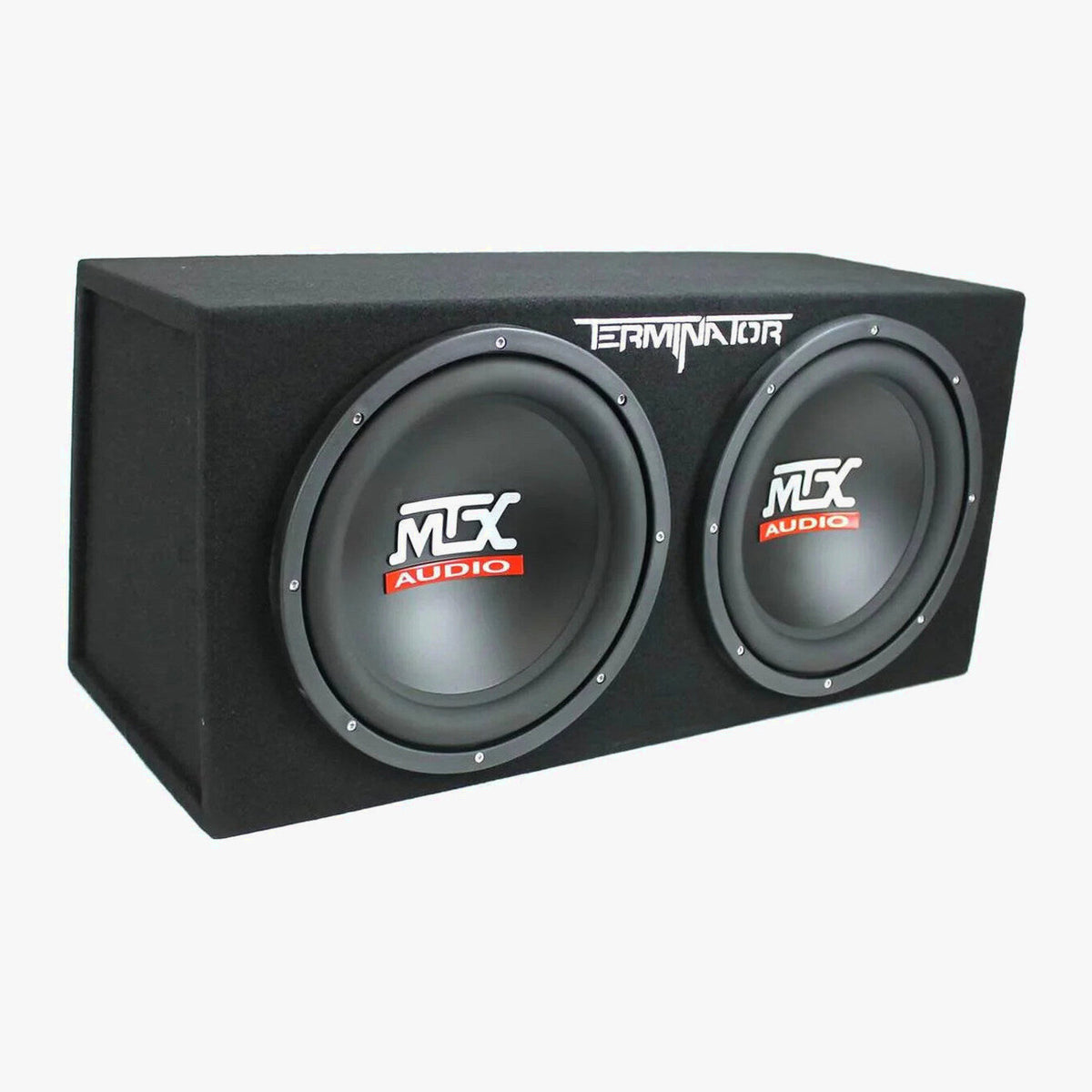 MTX TNE212D 12-Inch Subwoofer Enclosures 2-Pack With Planet Audio AC1500.1 Amplifiers 2-Pack And Soundstorm AKS8 Amp Wire Kit