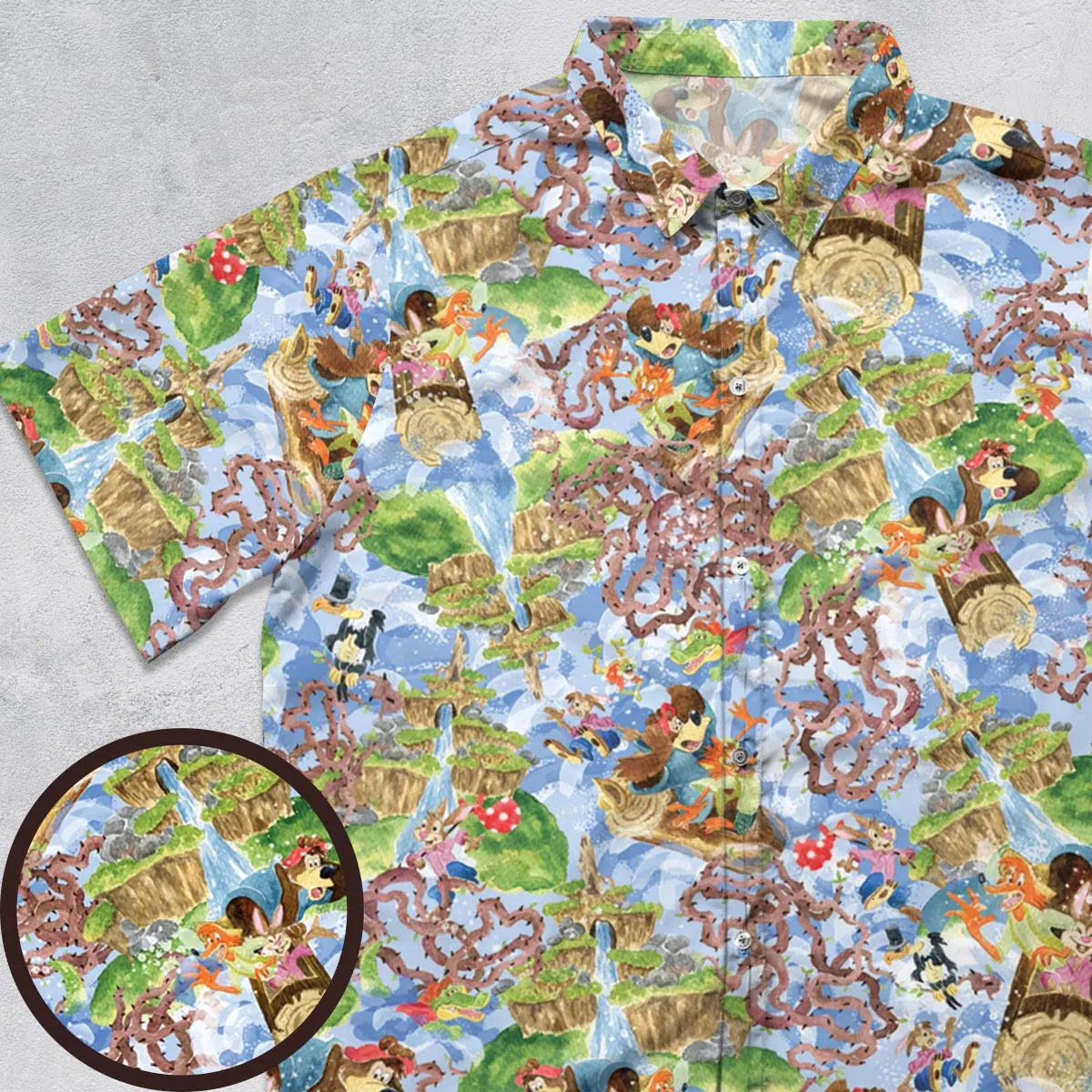 Magic Kingdom Splash Mountain Button Down Shirt