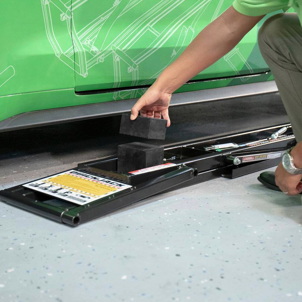 Portable Hydraulic Vehicle Lift System, 7,000 lb Capacity, 110V AC