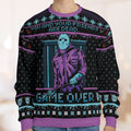 Game Over Friday the 13th Ugly Christmas Sweatshirt