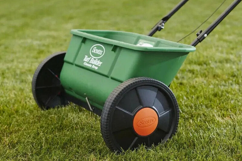 Scotts Turf Builder Classic Drop Spreader - Precision Lawn Fertilizer & Seed Distributor