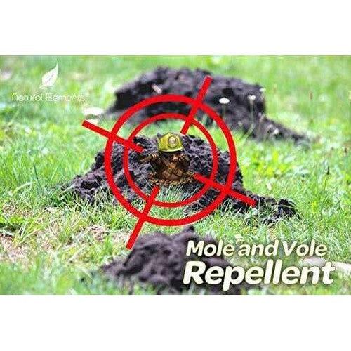 Natural Elements Mole And Vole Repellent - 100% Castor Oil, 1 Gallon