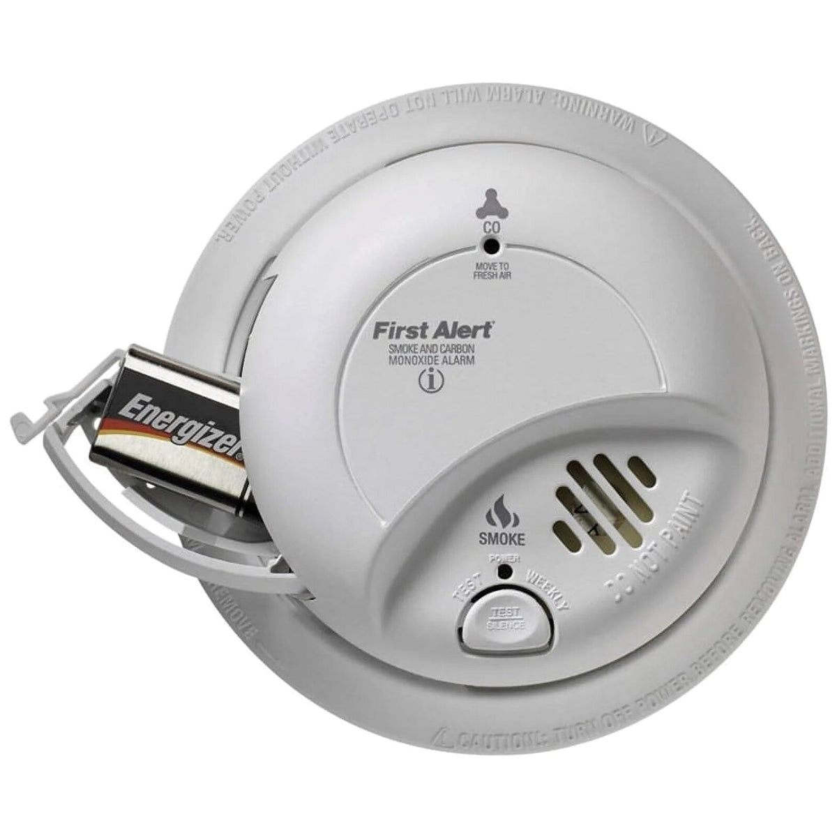 BRK Hardwired Smoke And Carbon Monoxide Detector 2 Pack With 9-Volt Battery Backup - 2X-SC9120B
