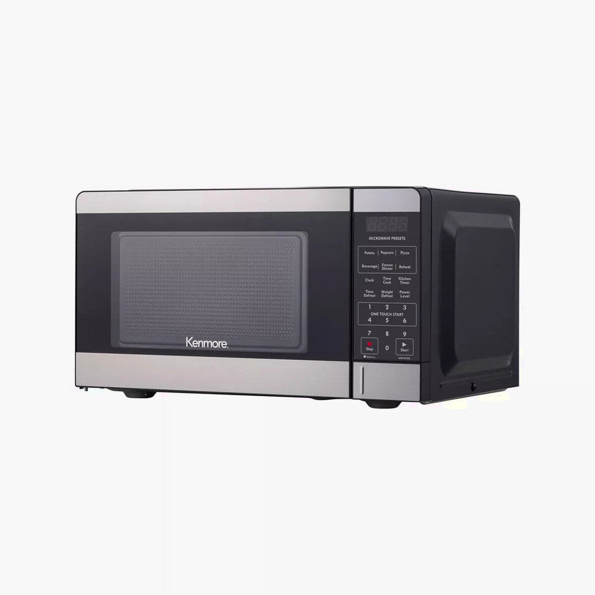 Kenmore Countertop Microwave Oven, 0.7 Cu Ft, 700W, Stainless Steel - Digital Display