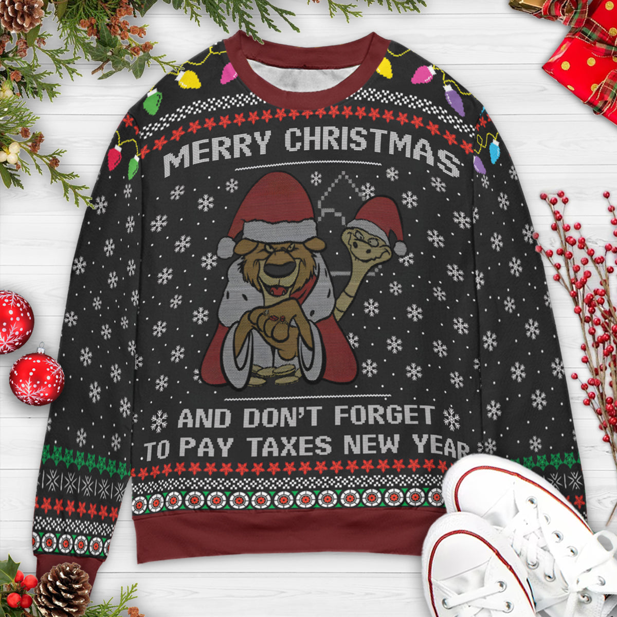 Pay Taxes Robin Hood Ugly Christmas Sweatshirt