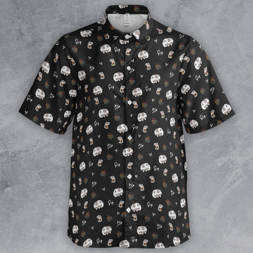 Appa Yip Yip Avatar Pattern Button Down Shirt