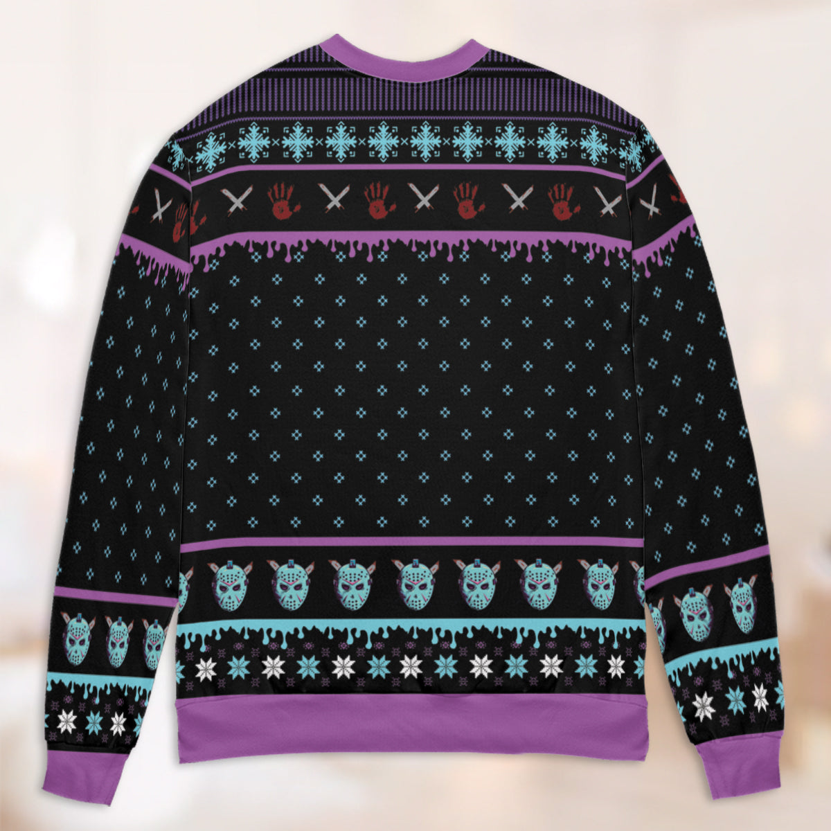 Game Over Friday the 13th Ugly Christmas Sweatshirt