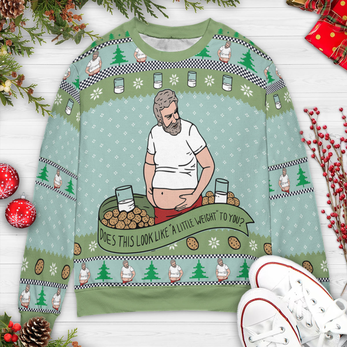 A Little Weight Ugly Christmas Sweatshirt