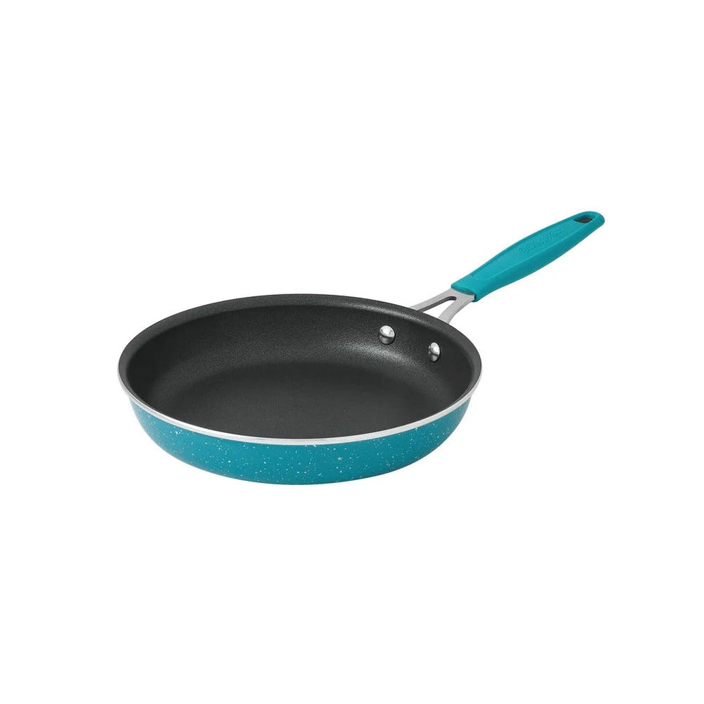 38-Piece Teal Cookware Set With Floral Design
