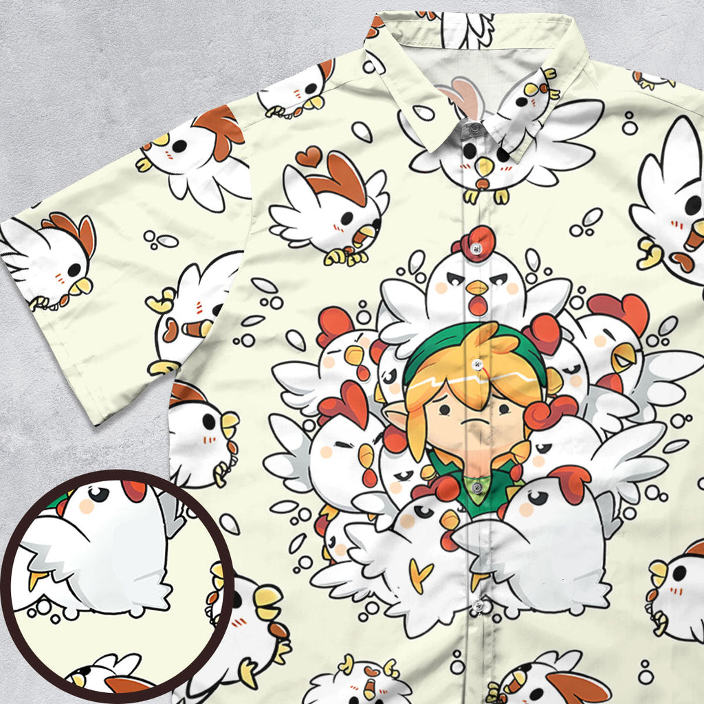 Impossible Situation The Legend of Zelda Button Down Shirt