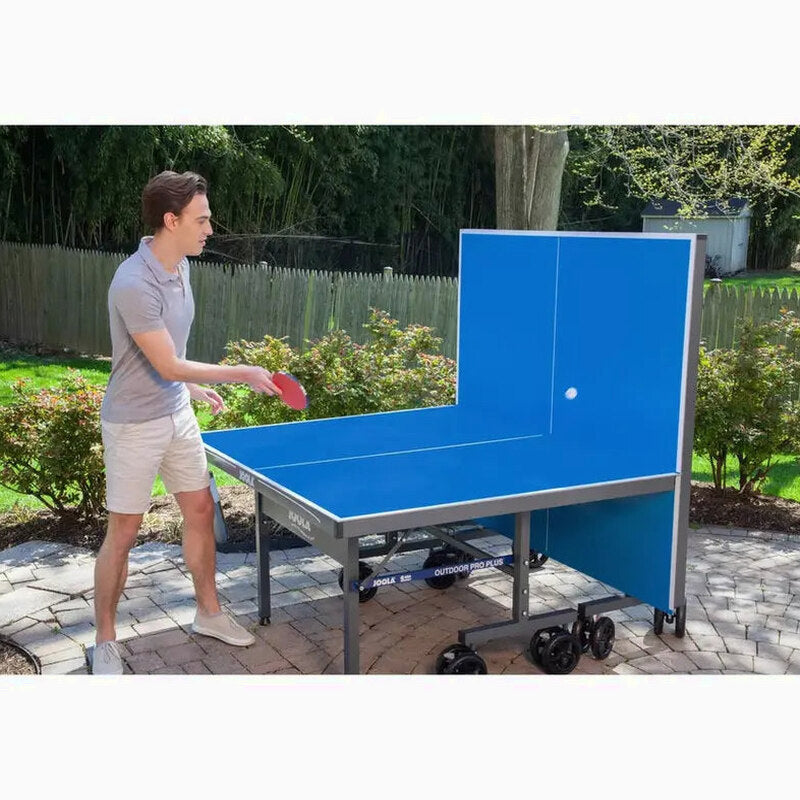 JOOLA Outdoor Table Tennis Table, 9 ft x 5 ft, Aluminum Surface, Foldable - Nova Pro Plus