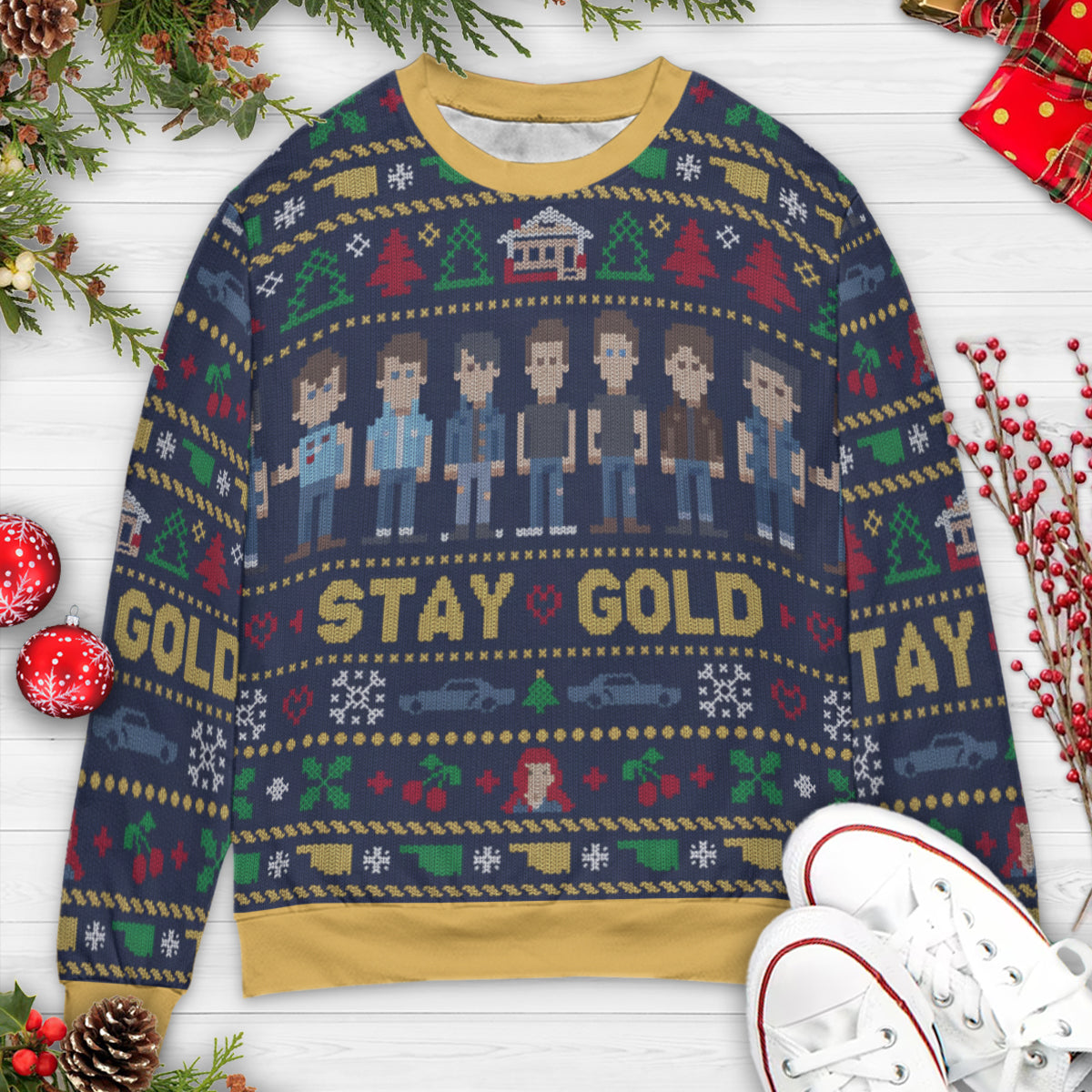 Stay Gold Ugly Christmas Sweatshirt