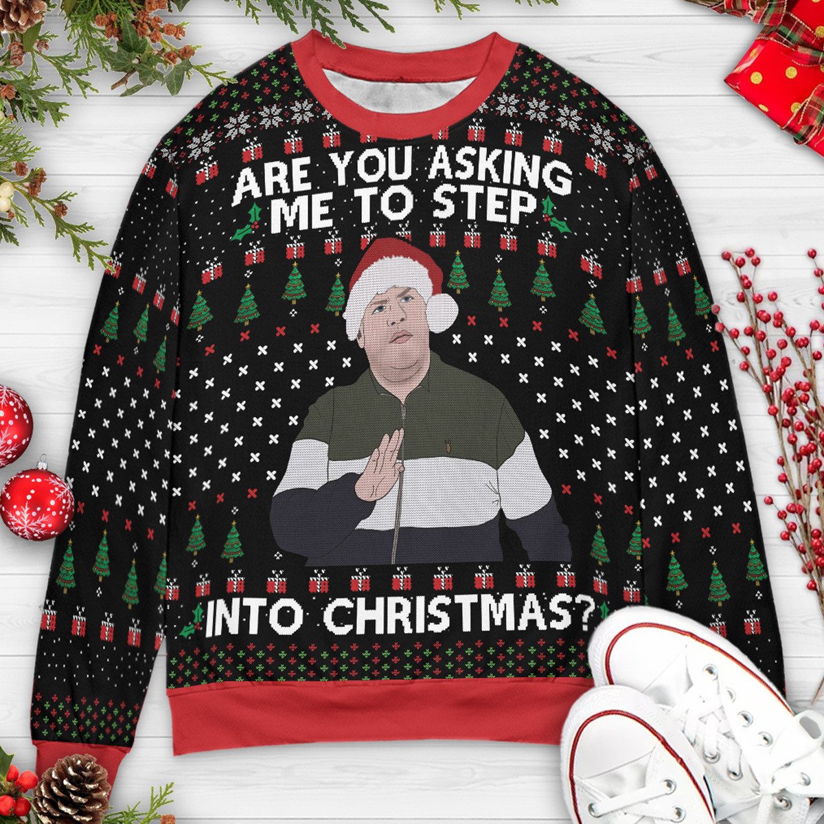 Are you asking me to step into Christmas Smithy Gavin & Stacey Ugly Ugly Christmas Sweatshirt