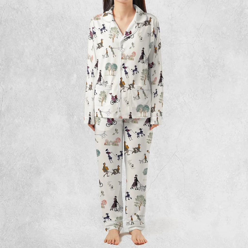 Dog Walking Look Alikes 101 Dalmations Pajamas Set