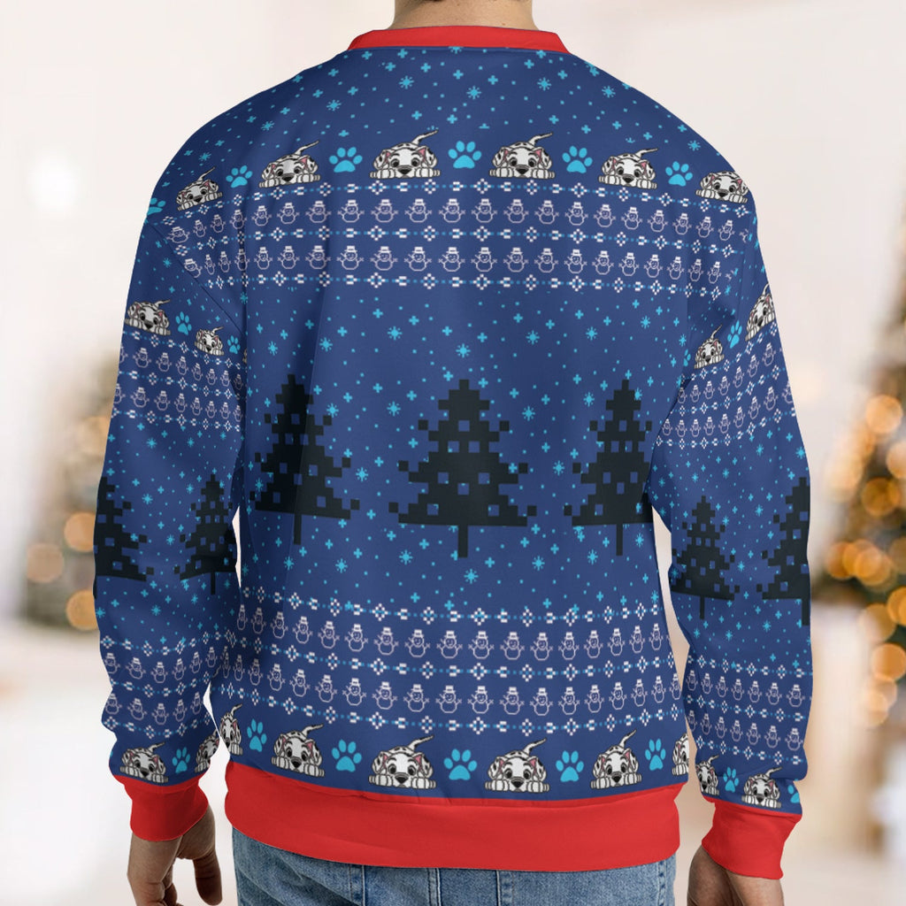 Tail Nose Ears Toes Freeze 101 Dalmatians Ugly Christmas Sweatshirt