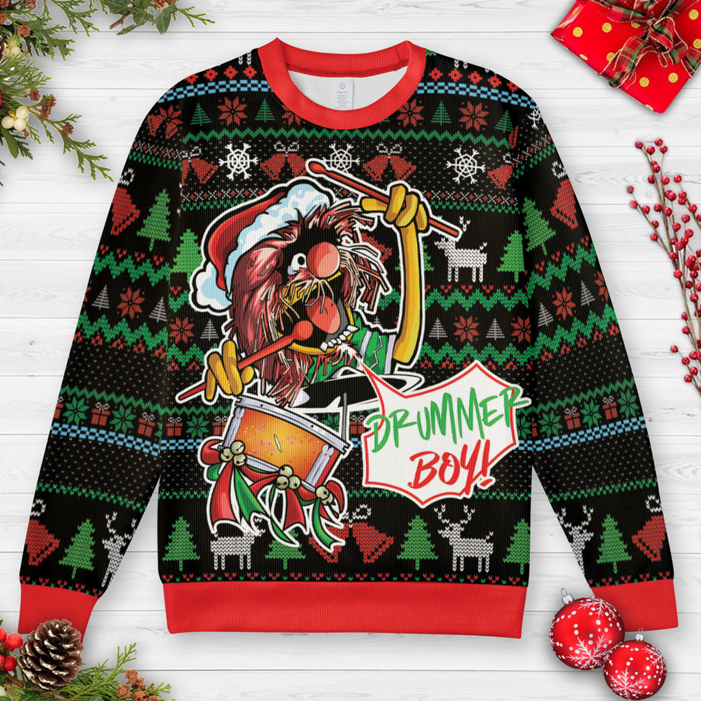 Drummer Boy The Muppets Ugly Christmas Sweatshirt