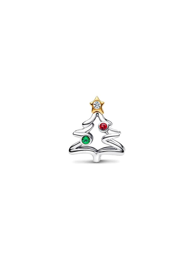 Holiday Tree Dangle Charm - Red Green