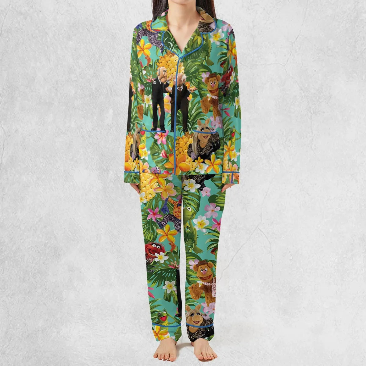 Statler And Waldorf Muppets Tropical Pajamas Set