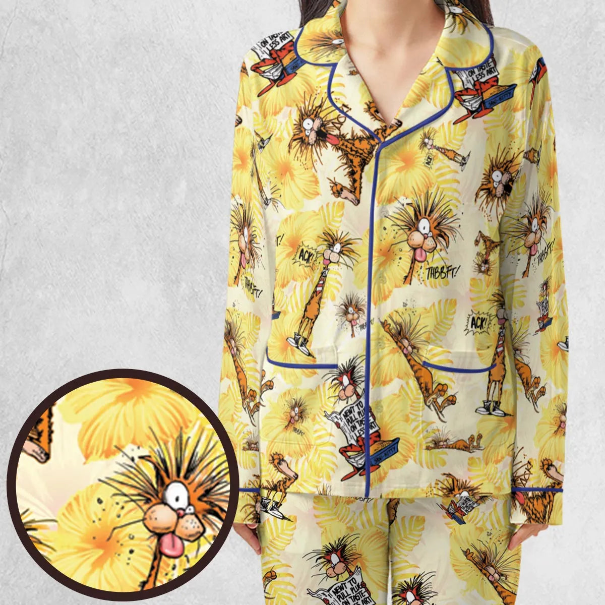 Bill The Cat Bloom County Pajamas Set