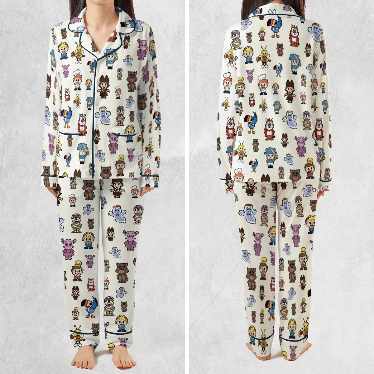 Breakfast Club Cereal Mascot Pajamas Set