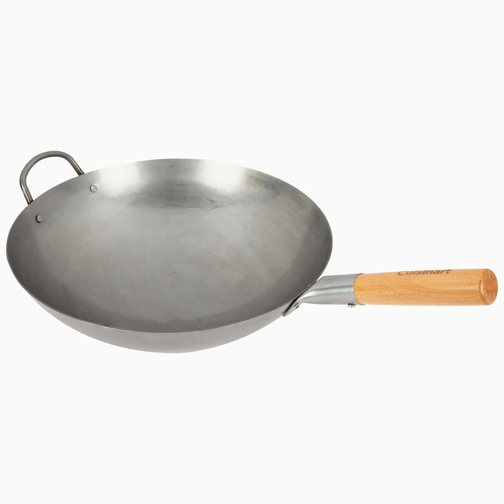 Cuisinart Outdoor Wok Station With Prep Table, 50,000 BTU, 14 inch Carbon Steel Wok - Black