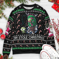 Zim Stole Christmas Invader Zim Ugly Christmas Sweatshirt