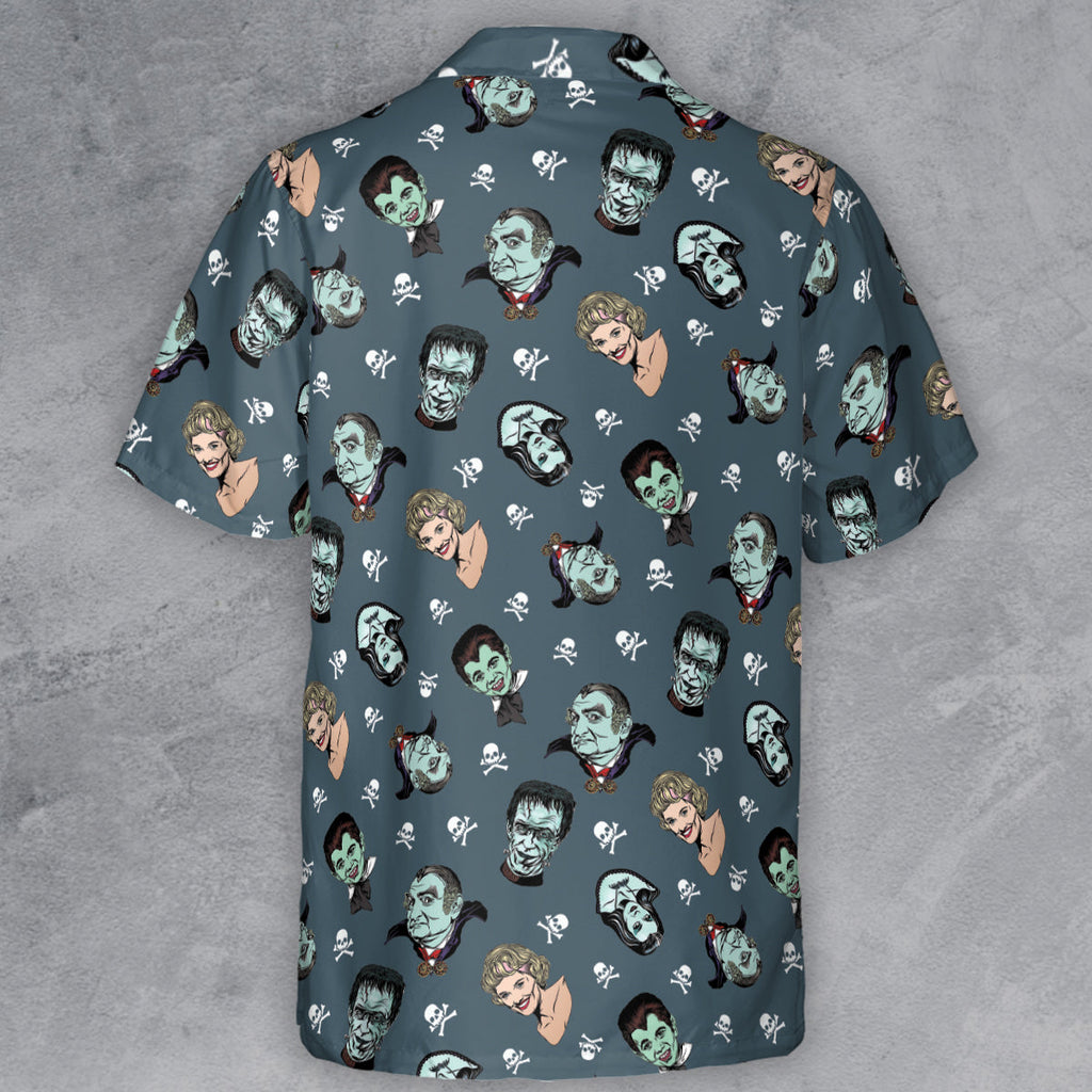 The Munsters Characters Button Down Shirt