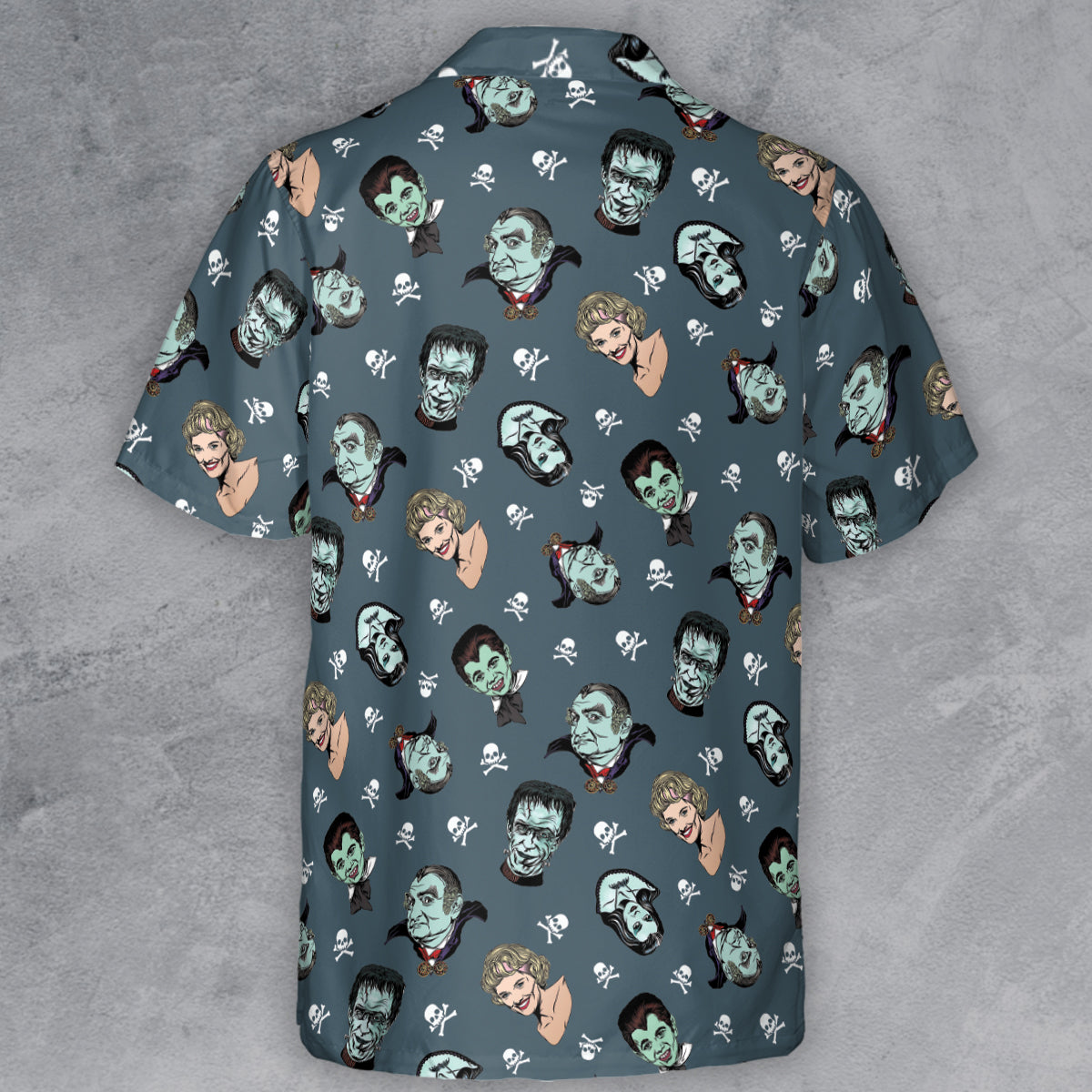 The Munsters Characters Button Down Shirt