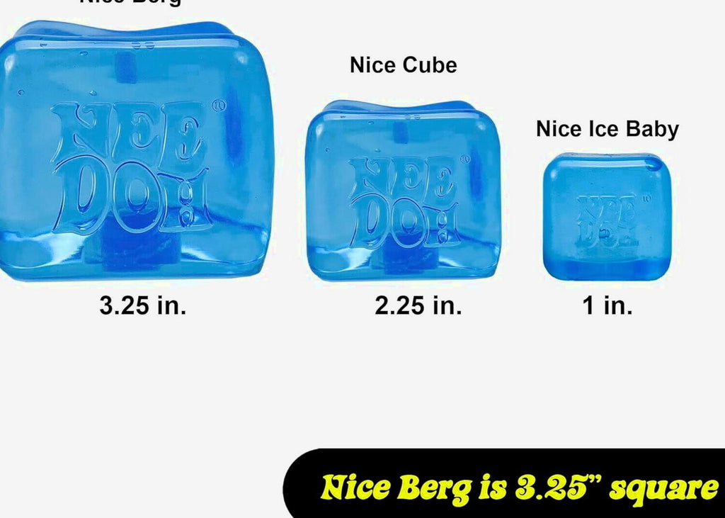 Nee Doh Nice Berg Square Sensory Toy, Blue, Ages 3+