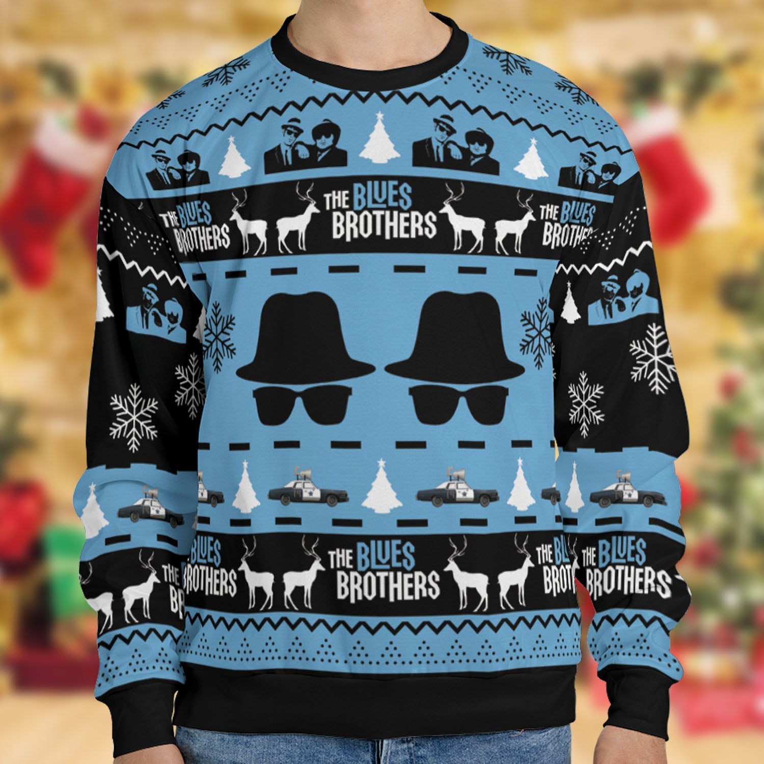 The Blues Brothers Ugly Christmas Sweatshirt