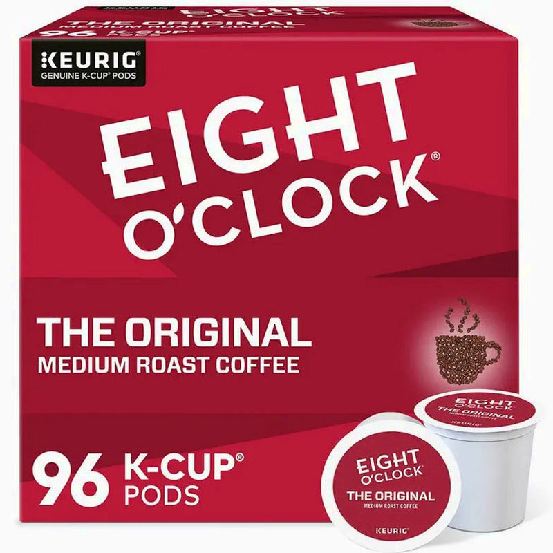 Eight O'Clock Coffee The Original Medium Roast Recyclable K-Cup Pods, 96 Count