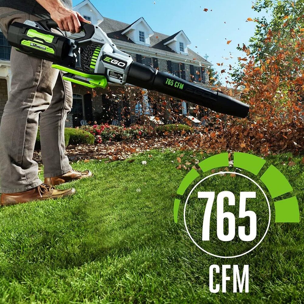 EGO POWER+ Cordless Electric Leaf Blower 765 CFM With 56V 5.0Ah Battery And Charger - LB7654
