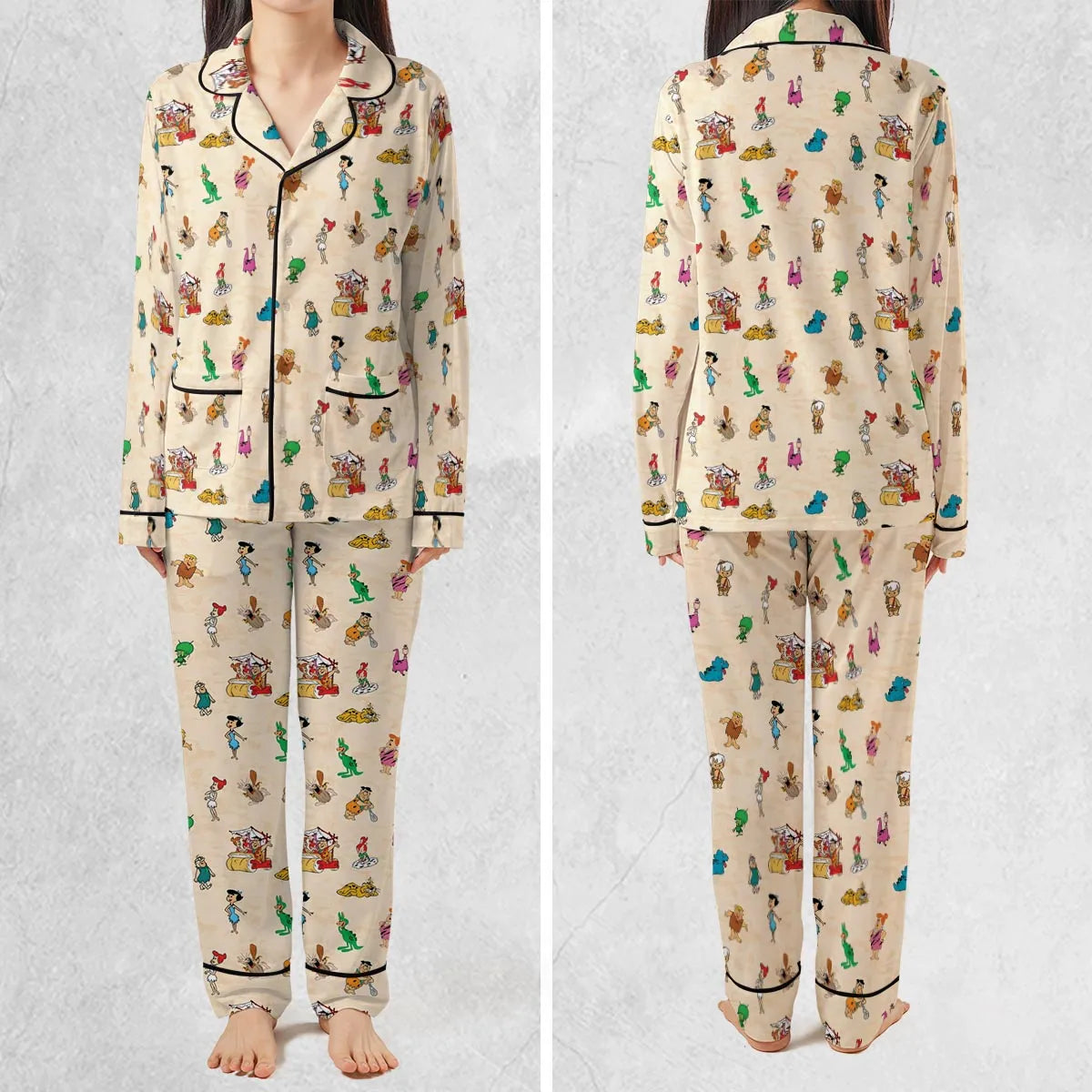 Bedrock The Flintstones Pajamas Set