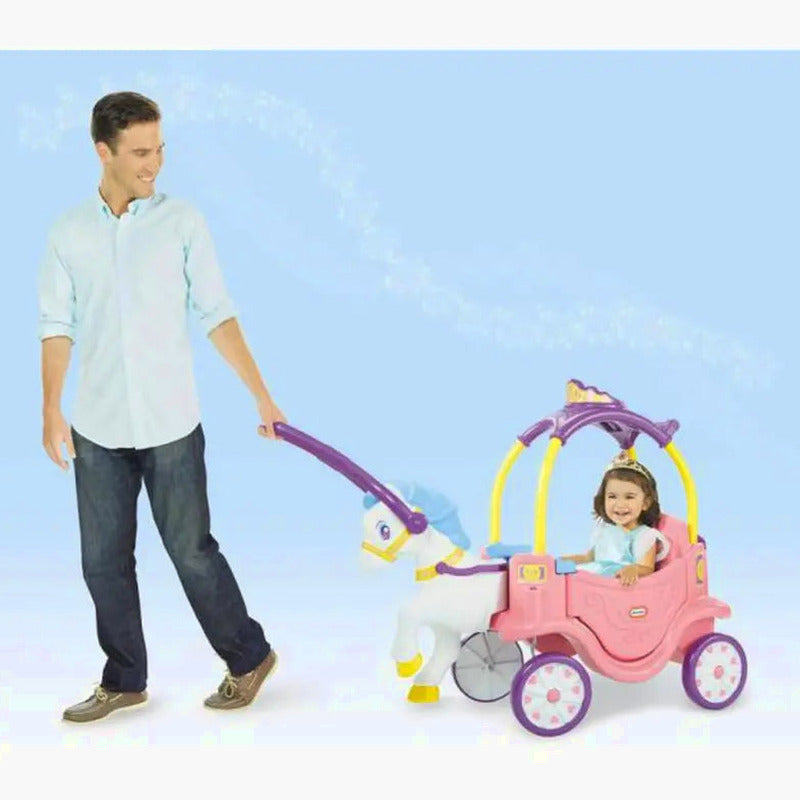 Little Tikes Princess Horse And Carriage Ride-On Toy, 43.50 x 20 x 37.75 Inches - 642326M