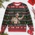 Merry Christmas To All You Sumbitches Ugly Christmas Sweatshirt