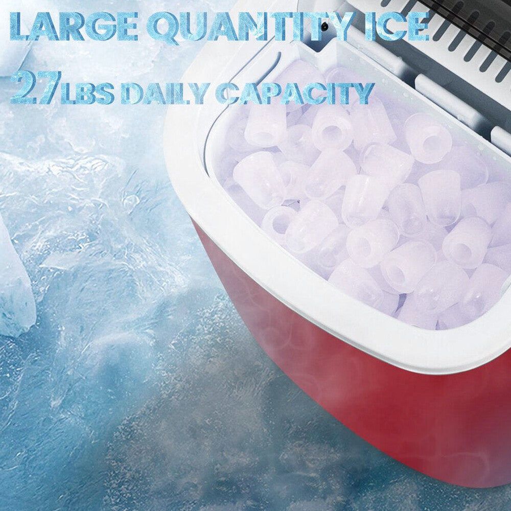KISSAIR Portable Countertop Ice Maker, 26 lbs/24H - HZB-12/H