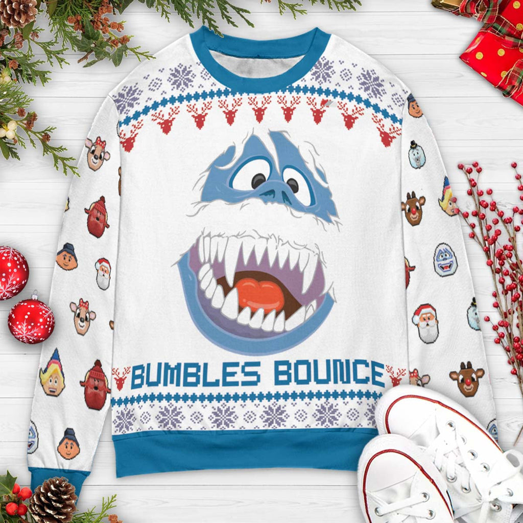 Bumbles Bounce Rudolph the Red-Nosed Reindeer Ugly Christmas Sweatshirt