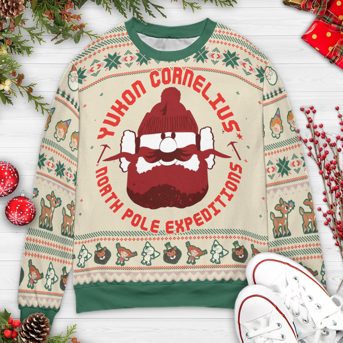 Yukon Cornelius North Pole Ugly Christmas Sweatshirt