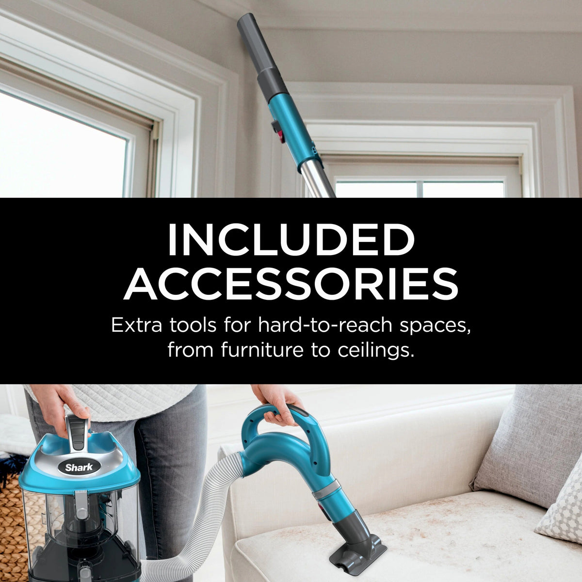Shark Navigator Lift-Away Upright Vacuum, Bagless, Blue - NV380
