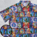 Beauty And The Beast Story Windows Button Down Shirt