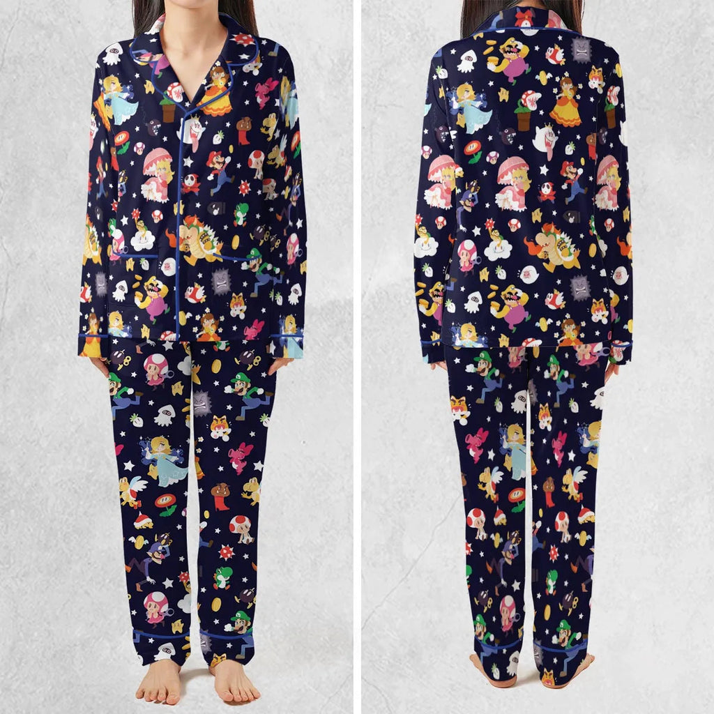 Mushroom Kingdom Super Mario Pajamas Set