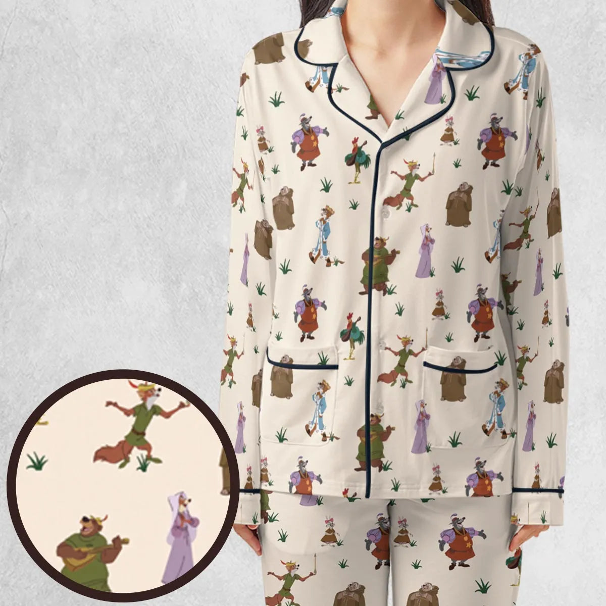 Oo-de-lally Robin Hood Characters Pajamas Set
