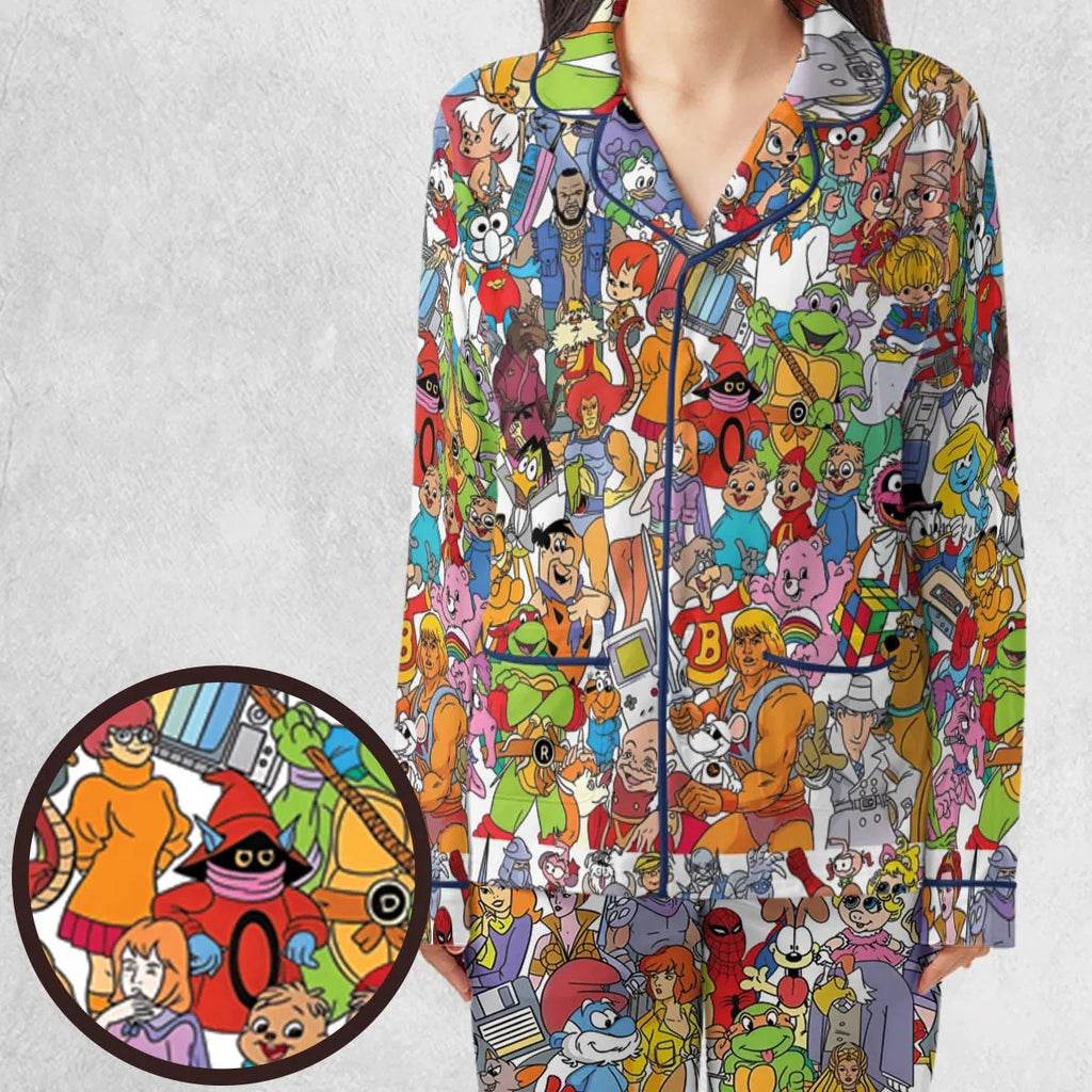 90s Cartoon Legends Pajamas Set