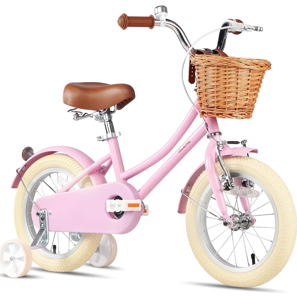 Glerc Girls' Kids' Bike, 12 inch, Pink, Ages 2-4 Years - Little Molly