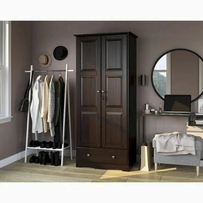 Palace Imports Solid Wood Flexible Wardrobe Armoire 31.5w x 72h x 20.9d