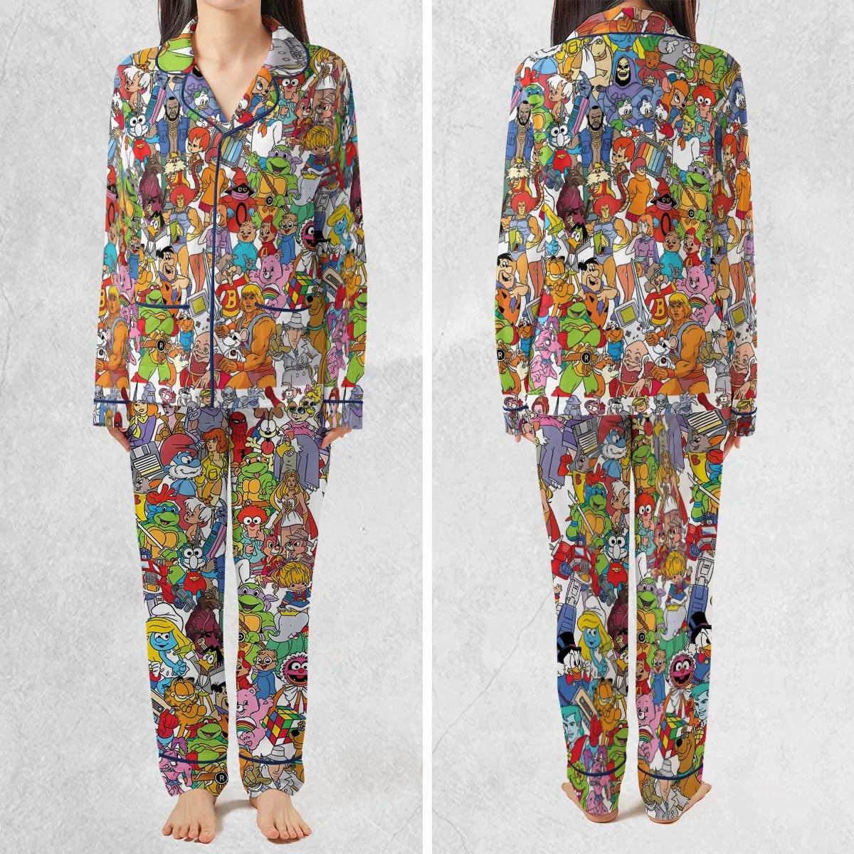 90s Cartoon Legends Pajamas Set