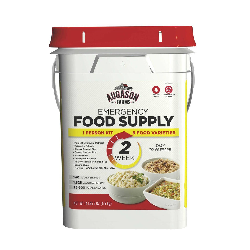 Augason Farms Emergency Food Supply - 2 Week, 1 Person, 140 Servings