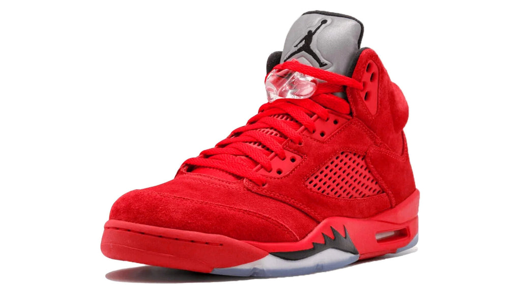 Jordan Brand Air Jordan 5 Retro Red Suede Sneakers