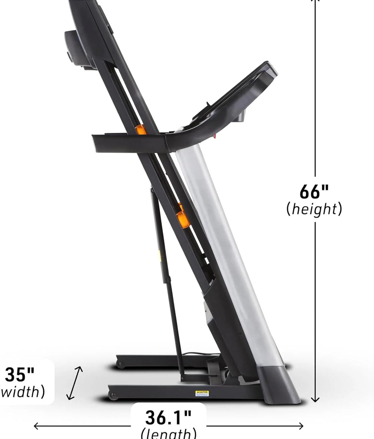 Nordictrack T Series Treadmill, Black, 73.5 in D x 36 in W x 54 in H, 55 in x 20 in Deck